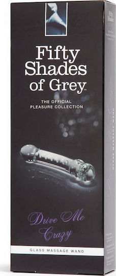Fifty Shades of Grey Drive Me Crazy Glass Dildo Clear 19cm