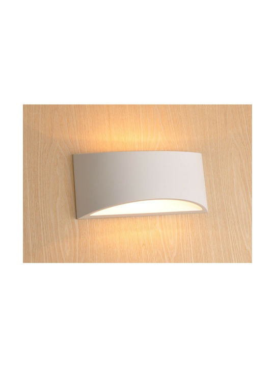 Sun Light Μοντέρνο Φωτιστικό Τοίχου με Ντουί G9 σε Λευκό Χρώμα Πλάτους 20cm