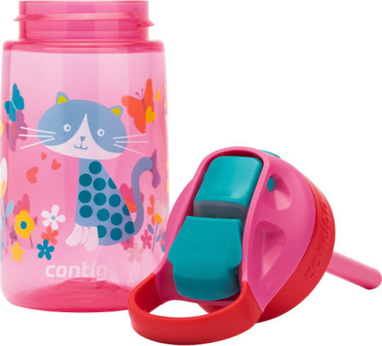 Contigo Gizmo Flip Πλαστικό Παιδικό Παγούρι με Καλαμάκι Non Spill Φούξια 420ml