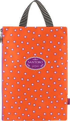 Santoro Fiesta Cobwebs Pencil Case with 1 Compartment Orange