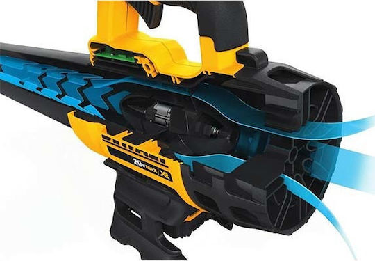 DEWALT DCM562P1 Φυσητήρας Χειρός 18V με 1 Μπαταρία 5Ah & Ρύθμιση Έντασης με Μέγιστη Ταχύτητα Αέρα 145km/h