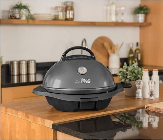 Russell Hobbs Rh 56 Gf With Legs Electric Grill Ribbed Plate 2400W with Lid and Adjustable Thermostat 43.5cmx43.5cmcm