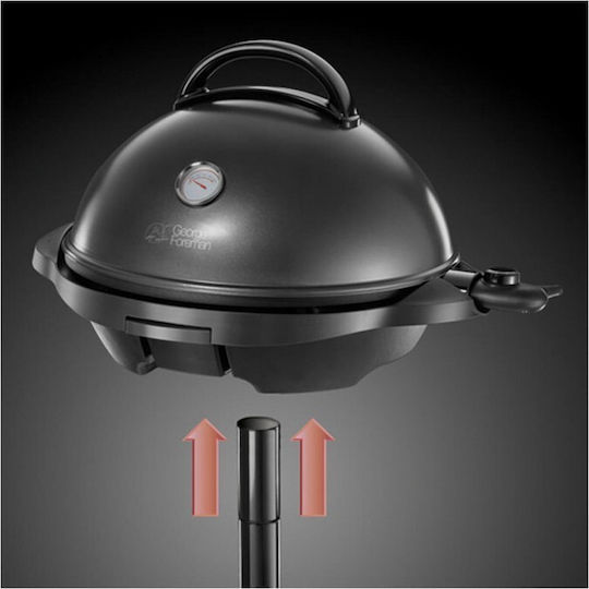 Russell Hobbs Rh 56 Gf With Legs Electric Grill Ribbed Plate 2400W with Lid and Adjustable Thermostat 43.5cmx43.5cmcm