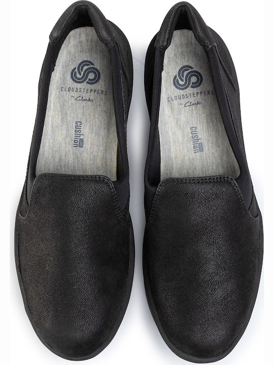 Step Rose Moon Anatomic Women's Slip-On Leather Black