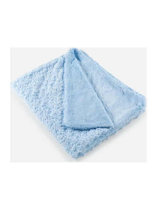 Mayoral Blanket Nursery Swaddling Blankets Fleece Light Blue 80x100cm