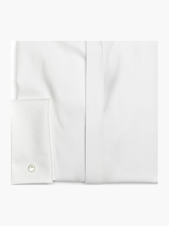 Ejinar Long-sleeved Cotton Shirt White