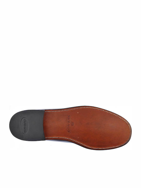 Classic Dan Men's Leather Loafers Burgundy