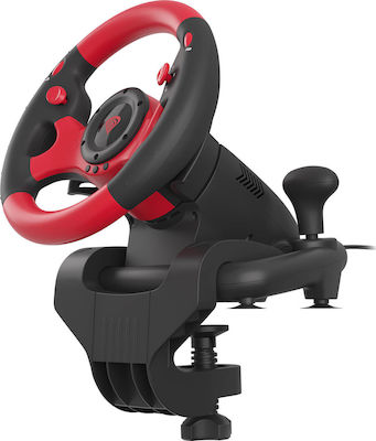 Genesis Seaborg 300 Волан с Ръчка за Скорости и Педали за PC с 180° Градуса на Въртене