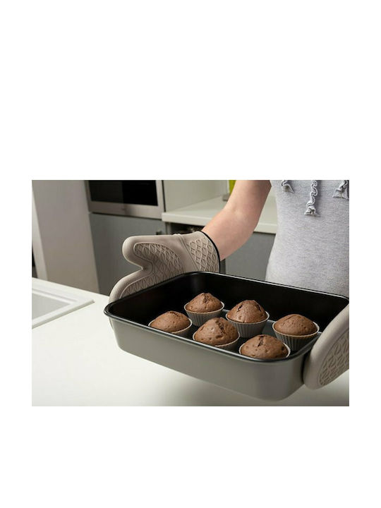 Nava No Coating Silicone Cake Baking Pan Misty 6.5x6.5x3.5cm 12pcs