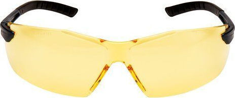 3M Amber Safety Glasses for Protection with Yellow Lenses 1pcs