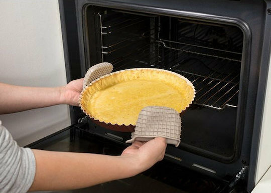 Nava Ceramic Aluminum Tart Baking Pan Terrestrial Burgundy 27x27x3cm
