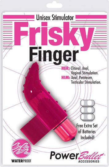Power Bullet Frisky Finger Vibrator Bullet with Remote Control 7cm Pink