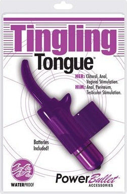 Power Bullet Tingling Tongue Vibrator Geschoss 8cm Purple