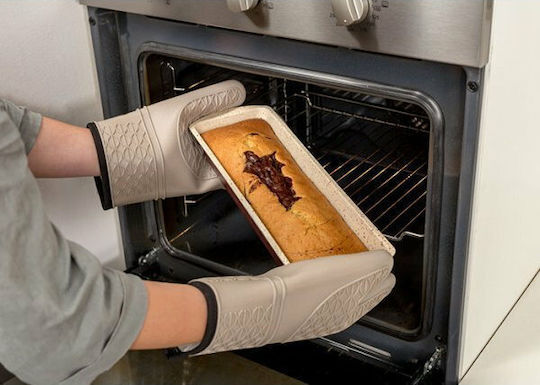 Nava Ceramic Aluminum Cake Baking Pan Terrestrial Burgundy 39x12.5x6cm