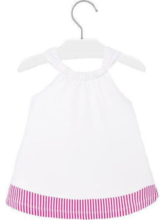 Mayoral Kids Dress Sleeveless White