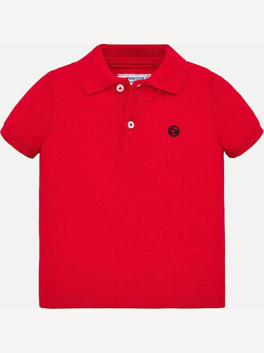 Mayoral Kids Polo Short Sleeve Red