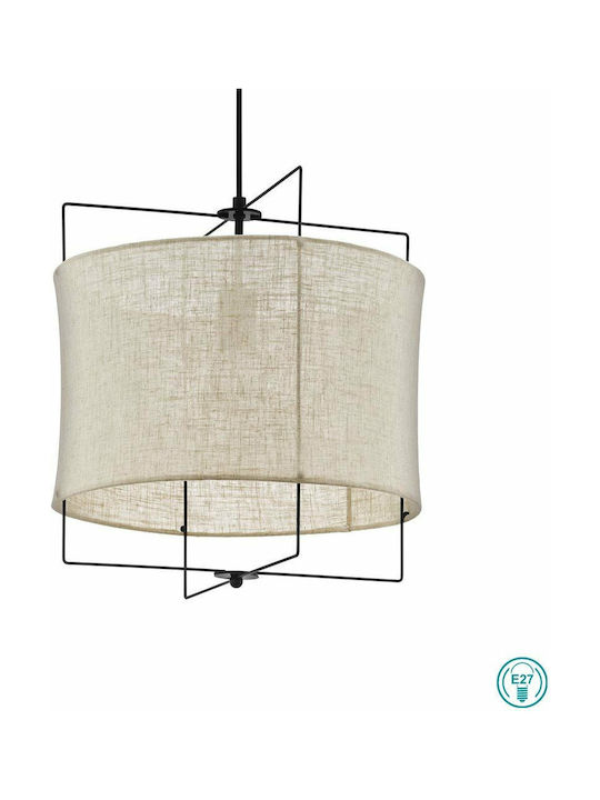 Eglo Bridekirk Pendant Light Single-Light for Socket E27 Black