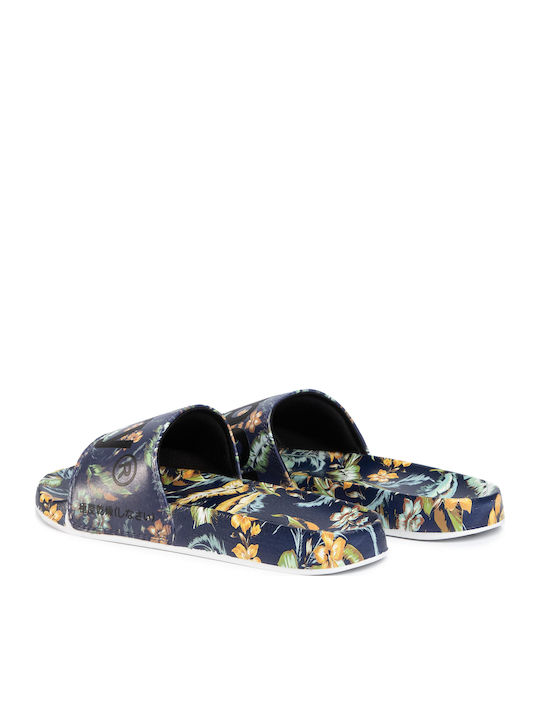 Printed Herren-Sandalen Indo Leaf