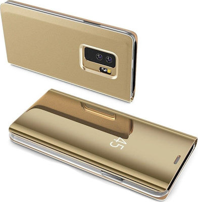 Hurtel Clear View Book Plastic Gold (Huawei Y5 2019)