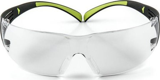 3M Securefit Sf401af Safety Glasses with Transparent Lenses Uu001467842