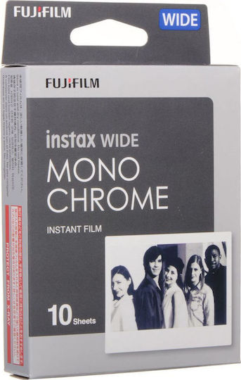 Fujifilm Schwarzweiß/Monochrom Instax Wide Sofort Film (10 Belichtungen) Einfarbig