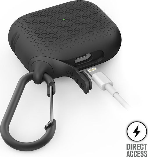 Catalyst Premium Edition Waterproof Θήκη Σιλικόνης με Γάντζο σε Μαύρο χρώμα για Apple AirPods Pro