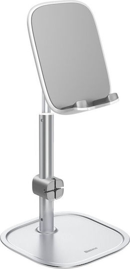 Baseus Literary Youth Desktop Bracket Holder Βάση Γραφείου για Κινητό σε Ασημί χρώμα