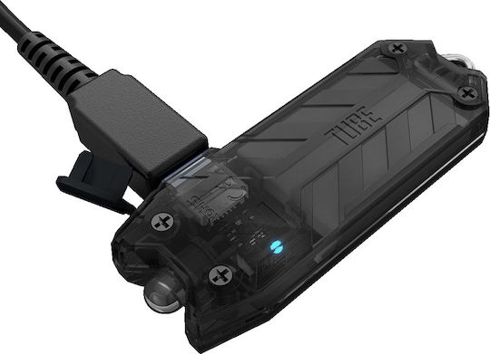 NiteCore Rechargeable Keychain Flashlight LED UV IP65 with Maximum Brightness 13lm Tube Rechargable RL Embedded Black