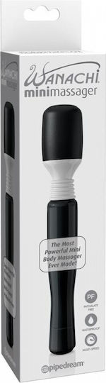 Pipedream Mini Wanachi Massager Vibrator Massage 20cm Black