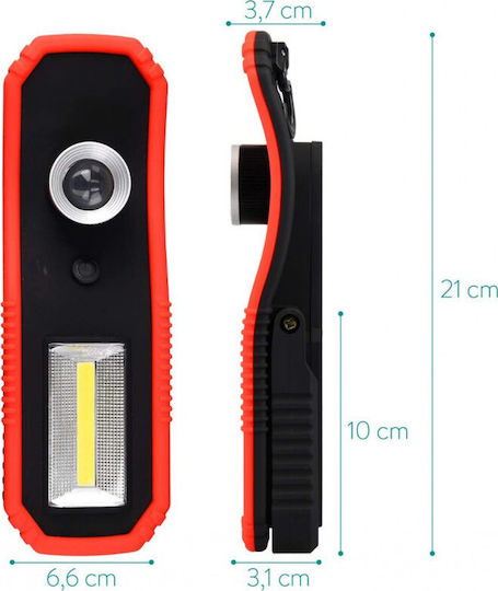 Navaris Lanternă de lucru Baterie LED IP54 Lanterne cu blițuri cu luminozitate până la 120lm 2 bucăți
