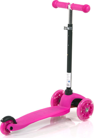 Lorelli Kids Scooter Foldable Mini 3-Wheel for 3+ Years Pink