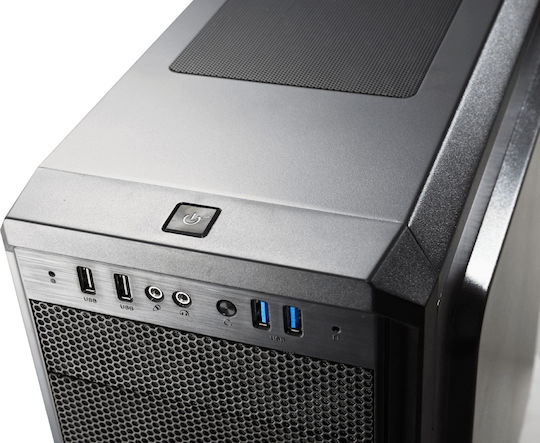 Cougar MX330-G Air Gaming Midi Tower Κουτί Υπολογιστή με Πλαϊνό Παράθυρο Μαύρο
