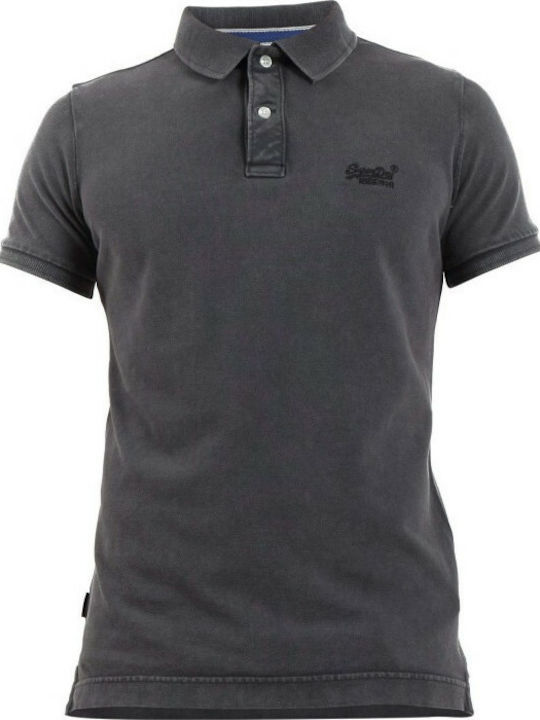 Superdry Vintage Herren Kurzarmshirt Polo Gray