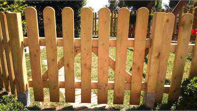 Showood Wooden Fence Gate in Beige Color 1.0x1.0m