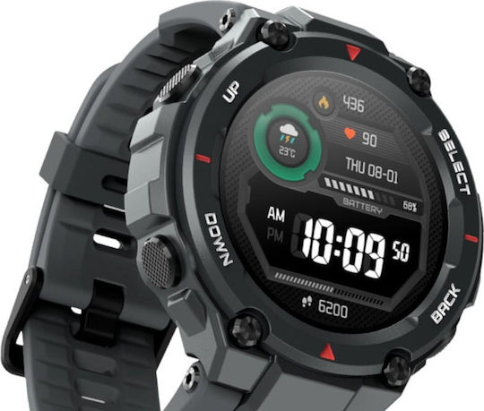 Amazfit T-Rex Smartwatch mit Pulsmesser (Rock Black)