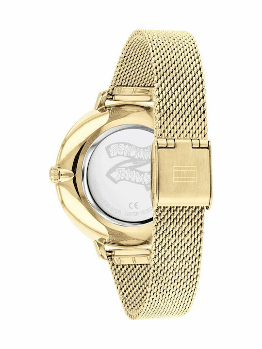 Tommy Hilfiger Project Zendaya Women's Watch with Gold Metal Bracelet