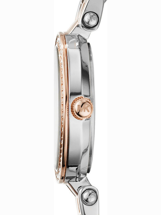 Michael Kors Darci Womens Watch 26mm Battery With Pink Gold Steel Bracelet