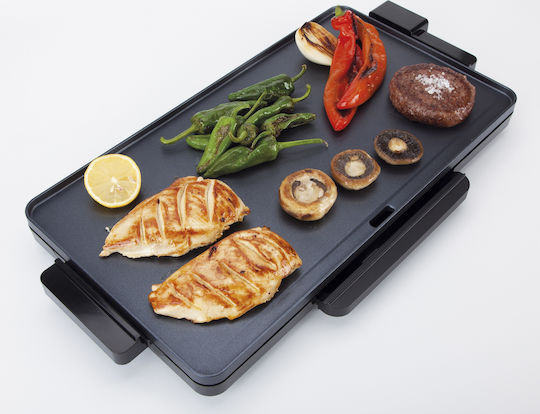Jata Teppanyaki Grilling Plate with Adjustable Thermostat 2000W 49x27cm.