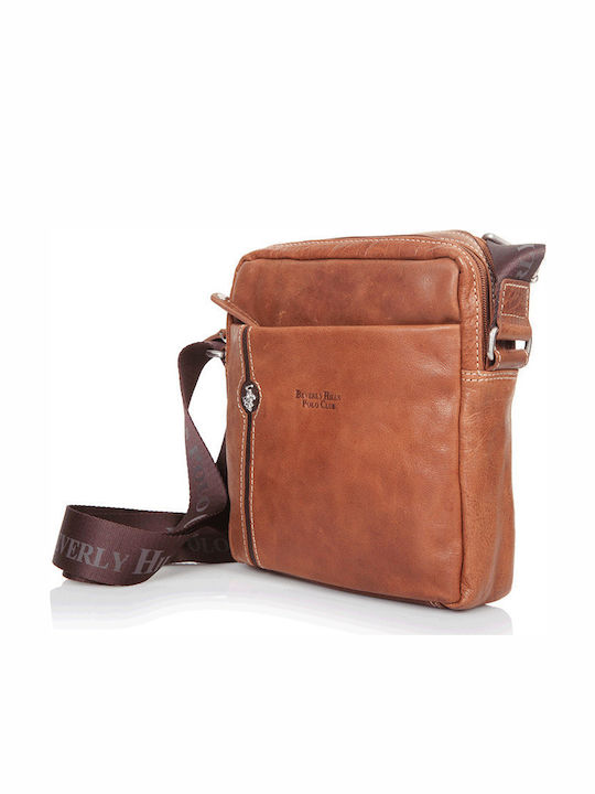 Leather Men's Bag Shoulder / Crossbody Tabac Brown