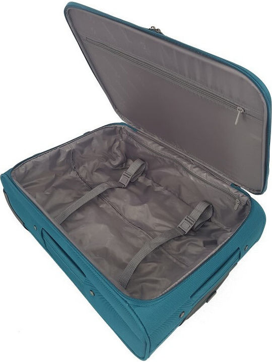 Diplomat ZC980 Cabin Travel Suitcase Fabric Turquoise with 2 Wheels Height 55cm ZC980