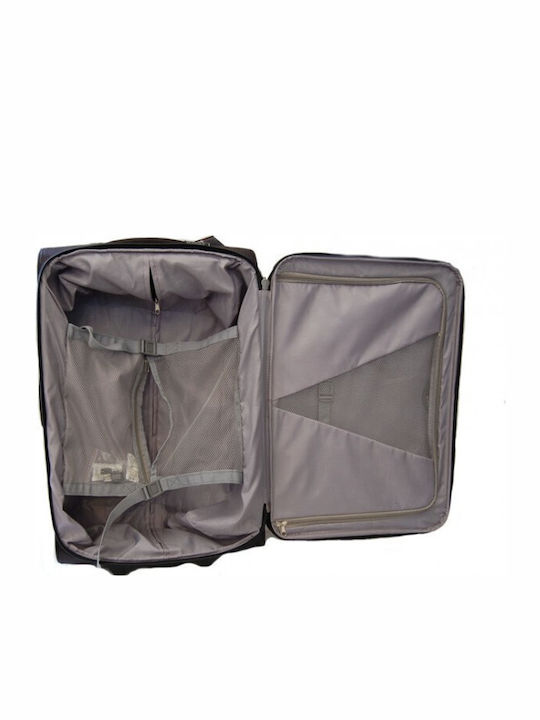 Diplomat Small The Athens Collection Cabin Fabric Blue Suitcase With 2 Wheels Height 55cm