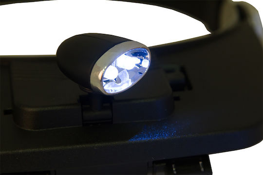 Levenhuk Zeno Vizor H3 Ochelari de Muncă cu Mărire cu Transparenți Lentile și cu Lumină Led 1buc