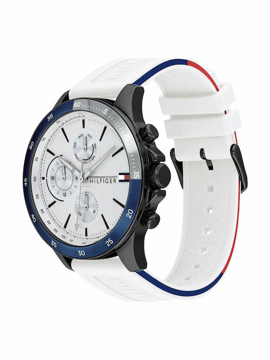 Tommy Hilfiger Bank Ρολόι Μπαταρίας με Καουτσούκ Λουράκι