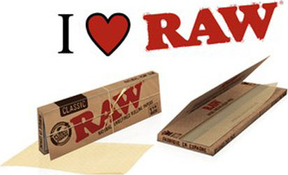 Raw Organic Hemp Zigarettenpapiere 60 Blätter 50Stück