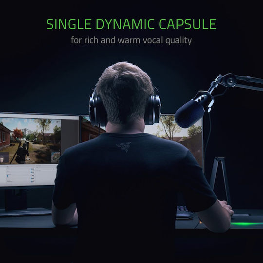 Razer Seiren Elite Δυναμικό Μικρόφωνο USB Επιτραπέζιο για Φωνητικά