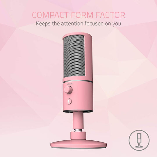 Razer Seiren X Δυναμικό Microfon de birou în Culoarea Pink