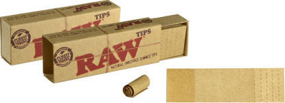 Raw Τζιβάνες Perforated Gum Tips 55mm 1.8cm Καφέ 33τμχ
