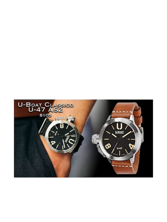 U-Boat Classico U-47 AS1 Ρολόι Αυτόματο με Δερμάτινο Λουράκι