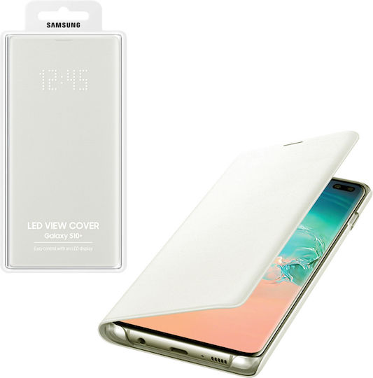 Samsung Book Plastic Alb (Galaxy S10+)
