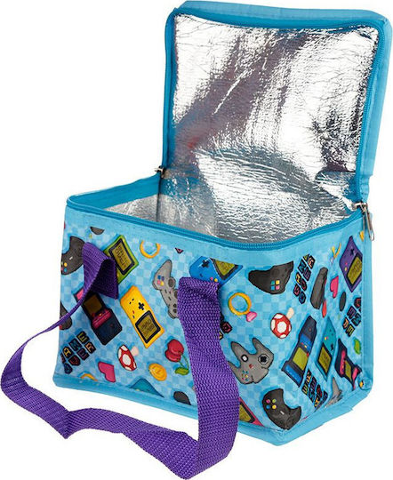 Puckator School Insulated Hand Lunch Bag 4lt Blue 21 x 14 x 16cm